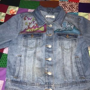 Thrifted denim blue Jean jacket